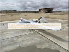 JT-450 melanggar batas kinerja dengan kapasitas muatan yang tinggi dan sistem tenaga listrik-bensin hibrida